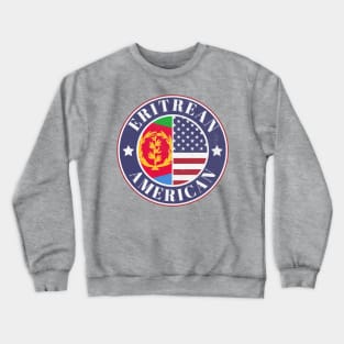 Proud Eritrean-American Badge - Eritrea Flag Crewneck Sweatshirt